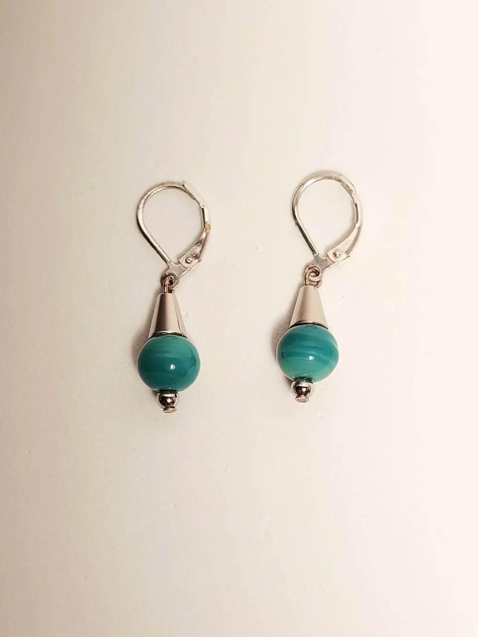 Aros Ágata y plata - imagen 1
