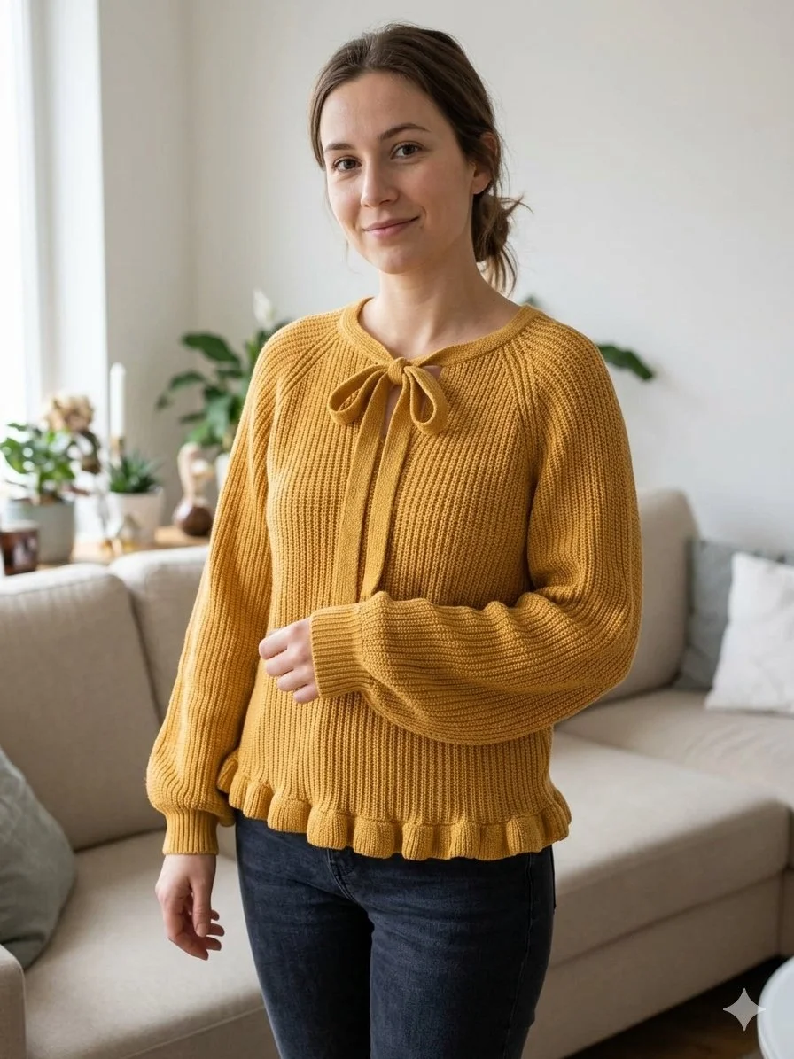 Sweater de cuello redondo litle akiabara - imagen 1