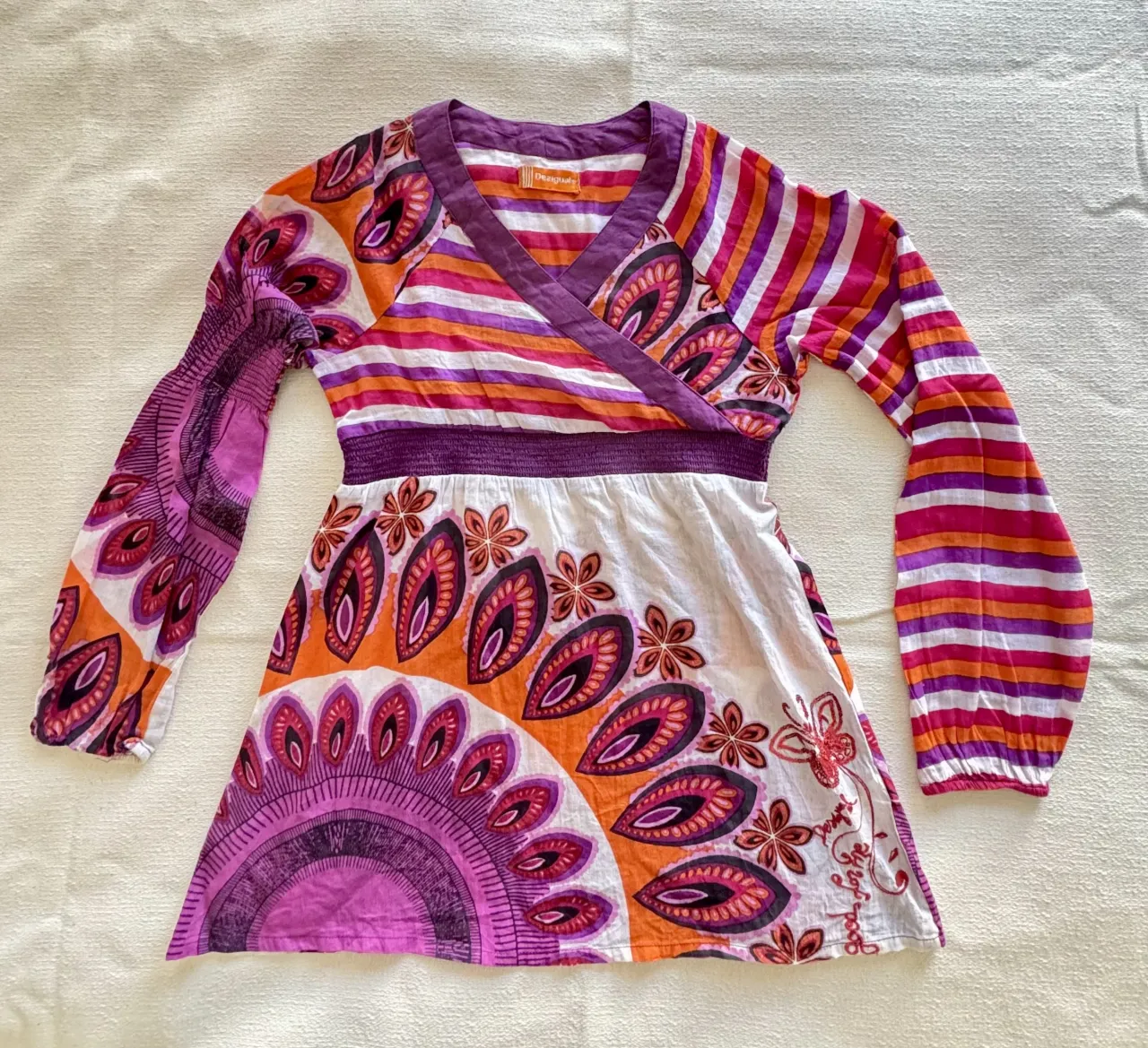 Vestido corto Desigual · Talle 9 años / 134 cm