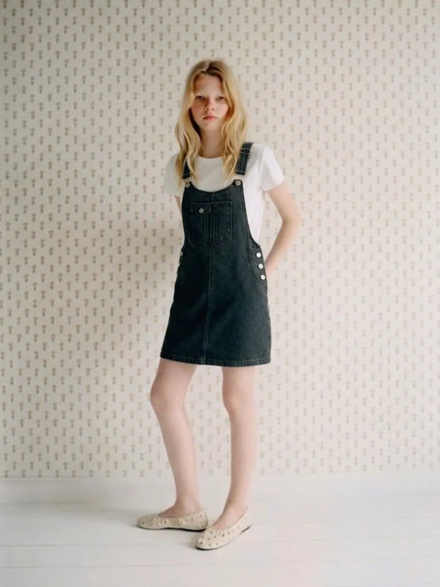 Jardinero corto Zara · Talle 14 años / 164 cm