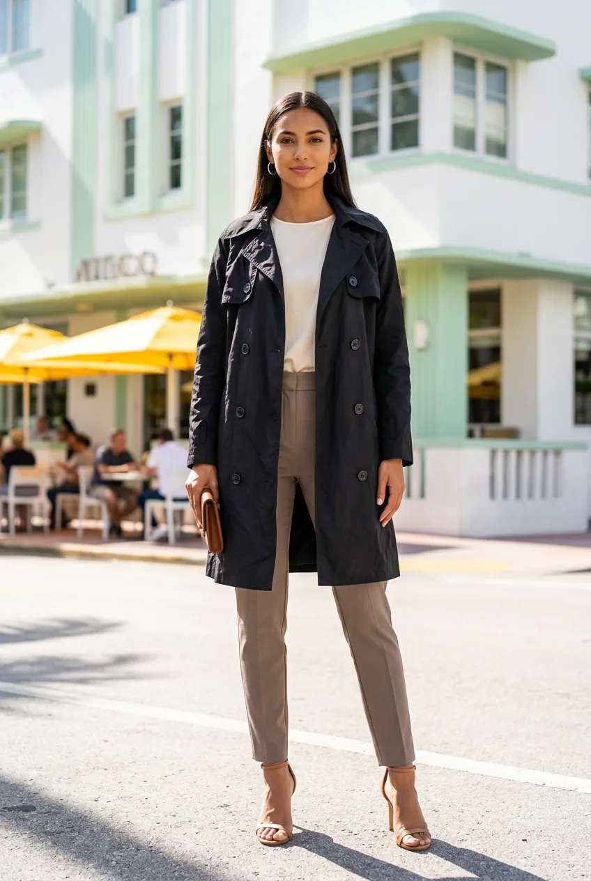 Trench Sin marca · Talle L