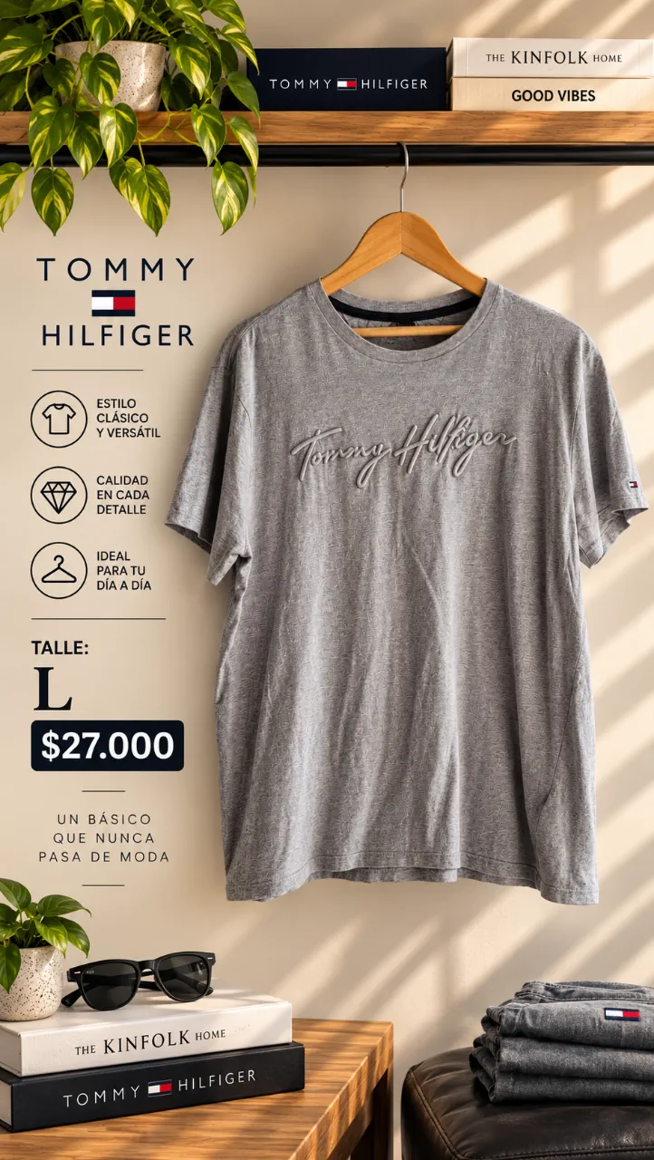 Remera Tommy Hilfiger · Talle L