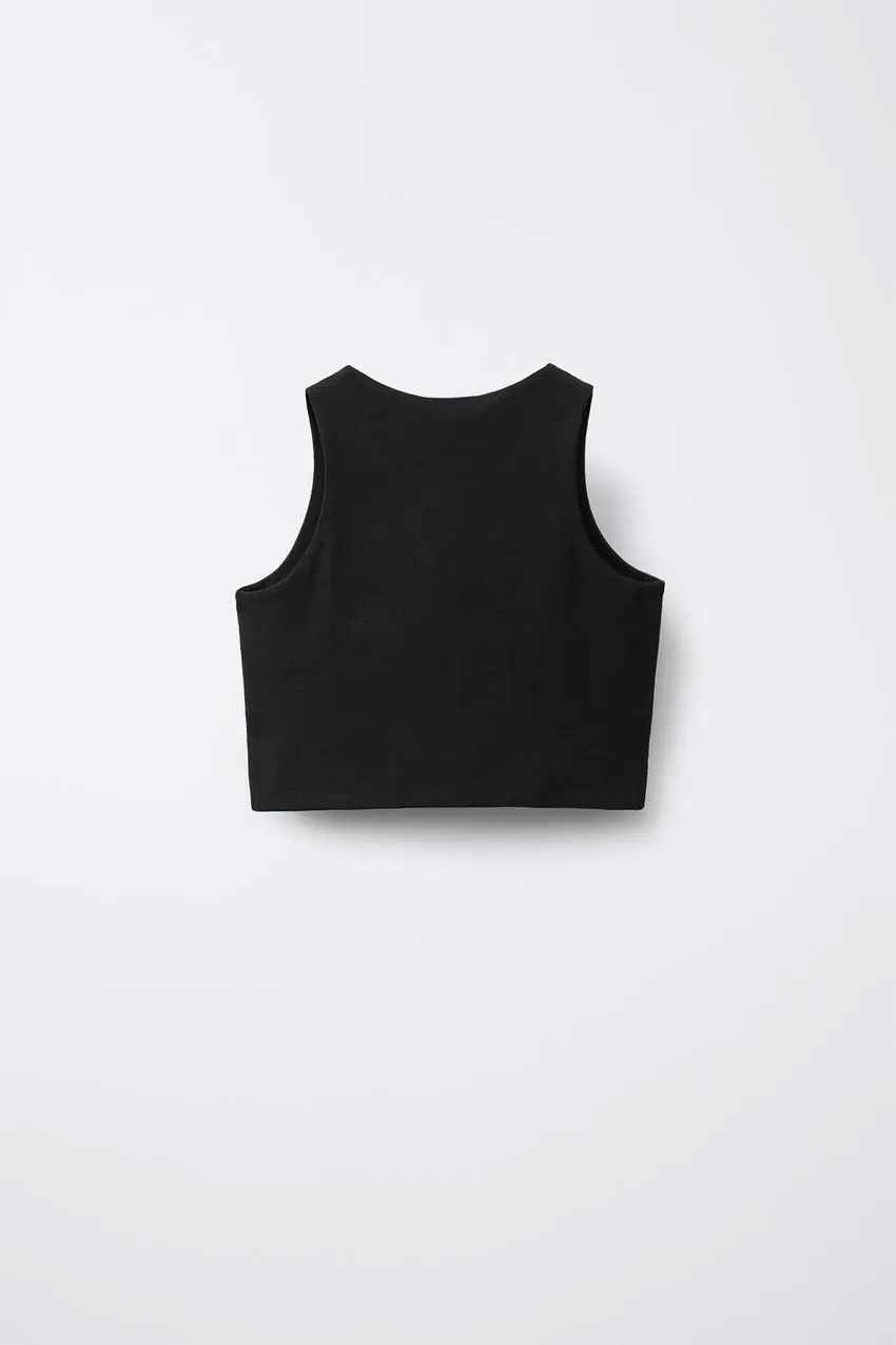 Camisa sin mangas Zara · Talle 14 años / 164 cm