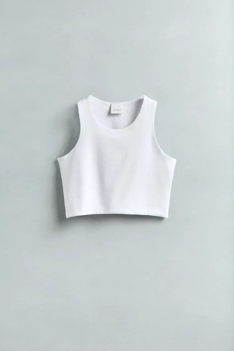 Camisa sin mangas Zara · Talle 14 años / 164 cm