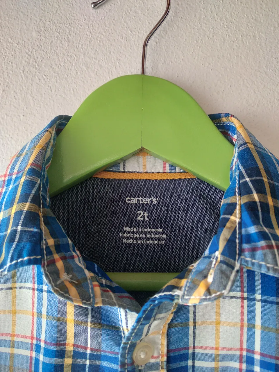 Camisa manga larga Carter's · Talle 24–36 meses / 92 cm