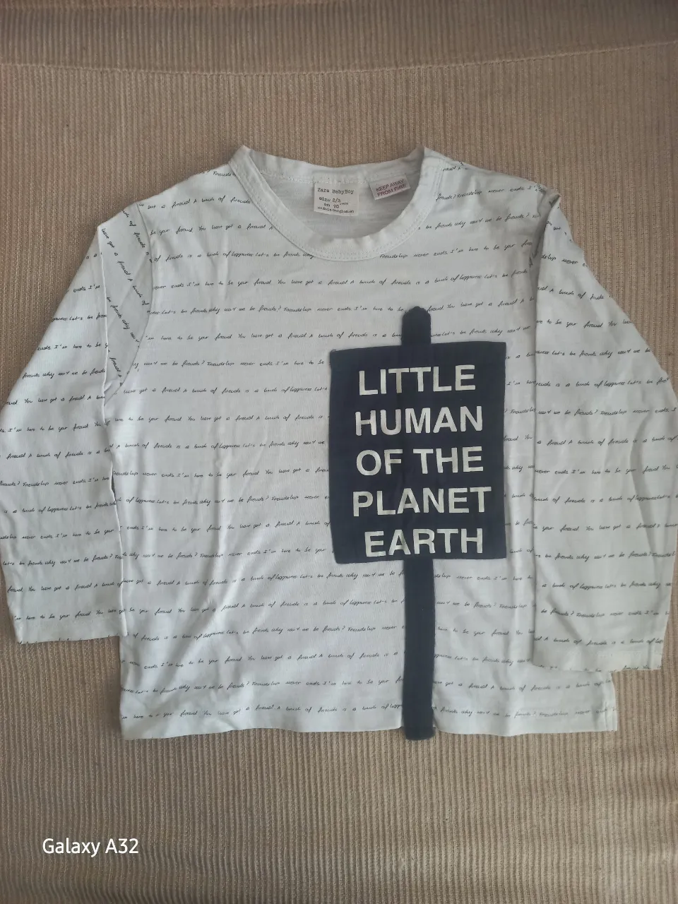 Remera Zara · Talle 24–36 meses / 92 cm