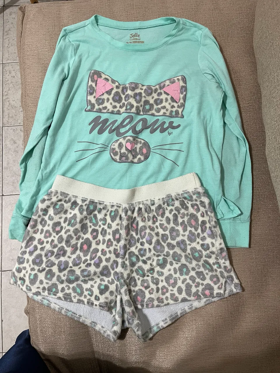 Conjunto Justice · Talle 14 años / 164 cm