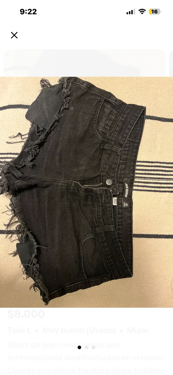 Short Ask denim · Talle único