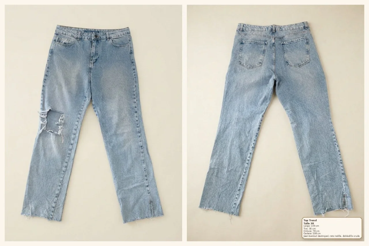 Jean top trend · Talle MEX/ARG 38