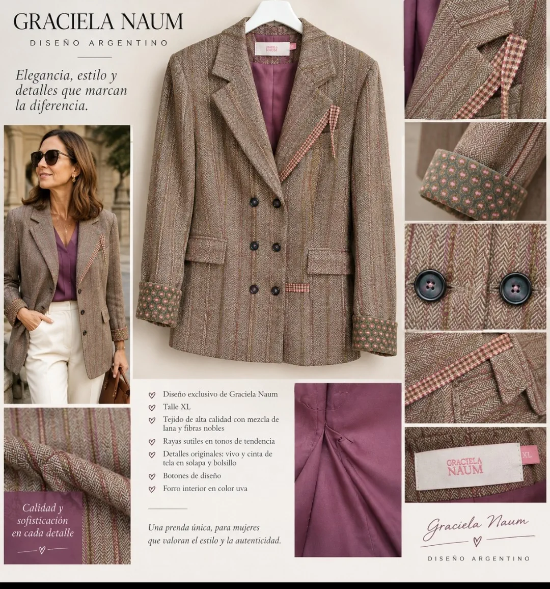Blazer Graciela naum · Talle XL