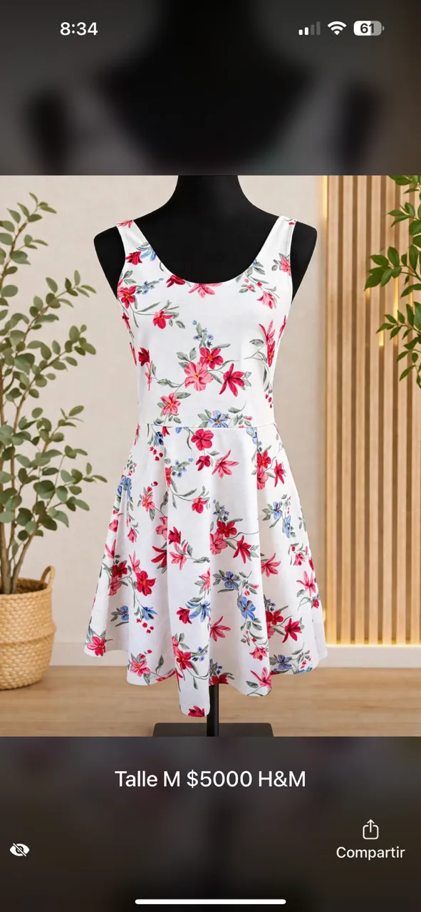 Vestido H&M · Talle M