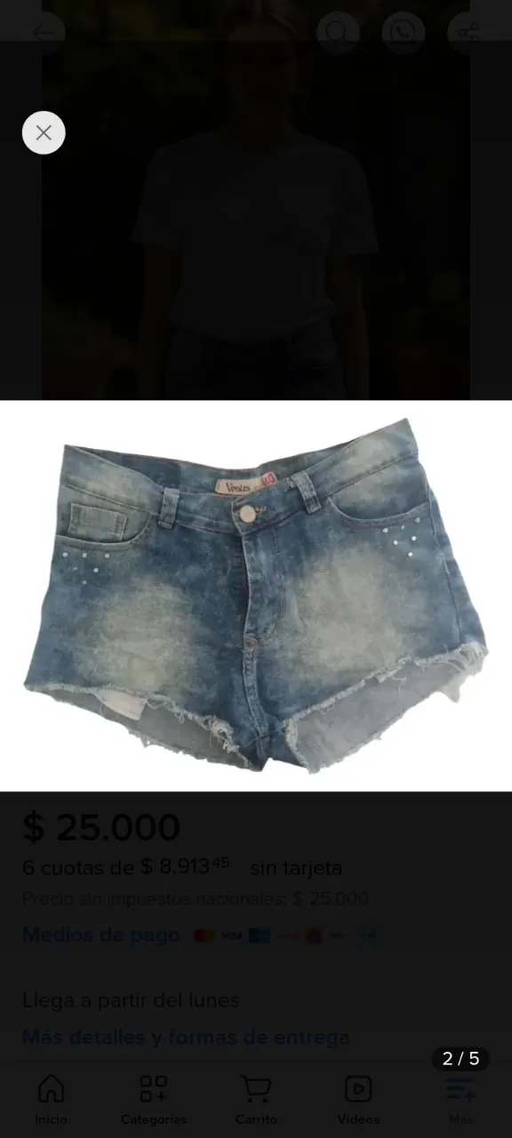 Short Versus jeans - imagen 1