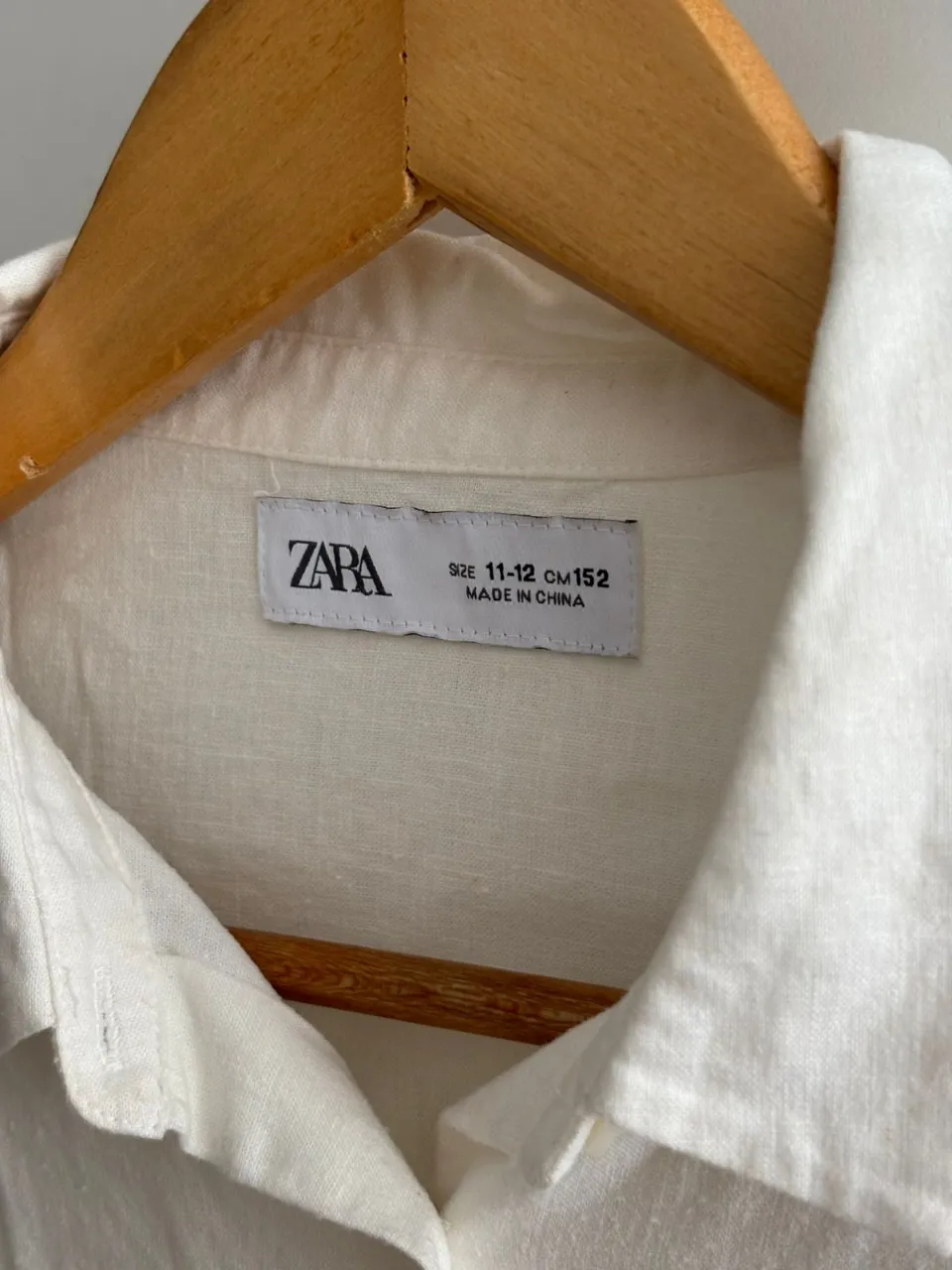 Camisa manga larga Zara · Talle 12 años / 152 cm