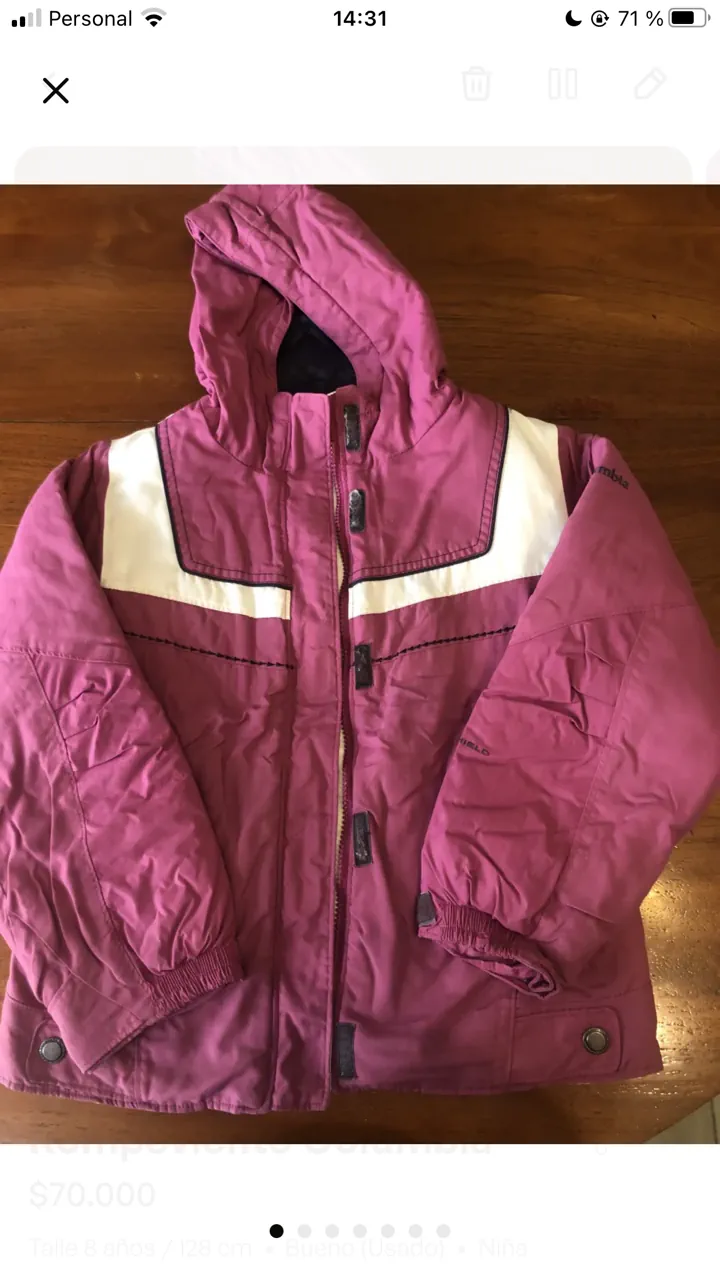 Columbia · Talle 8 años / 128 cm