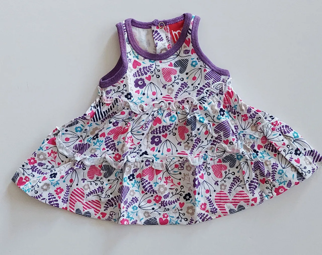 Vestido corto Grisino · Talle 1-3 meses / 56 cm
