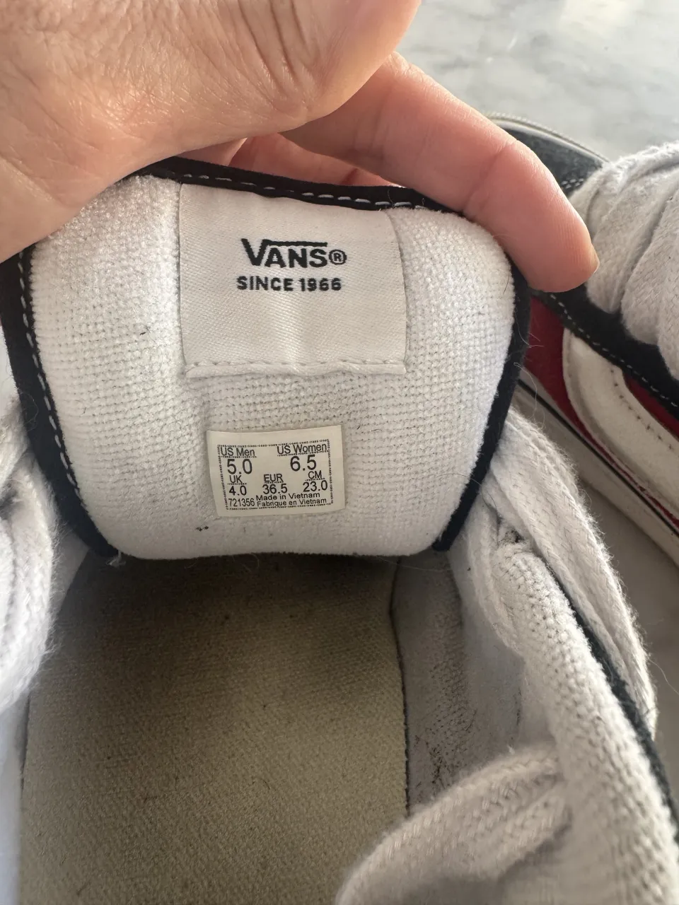 Zapatillas Vans · Talle US 6.5