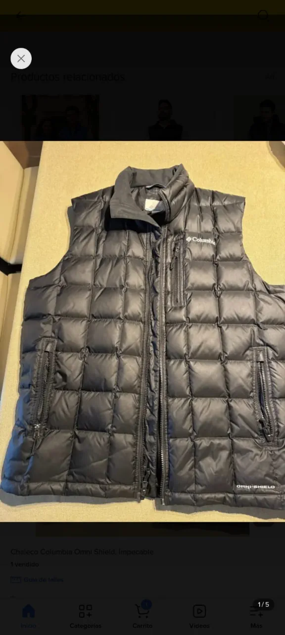 Chaleco Columbia · Talle XL
