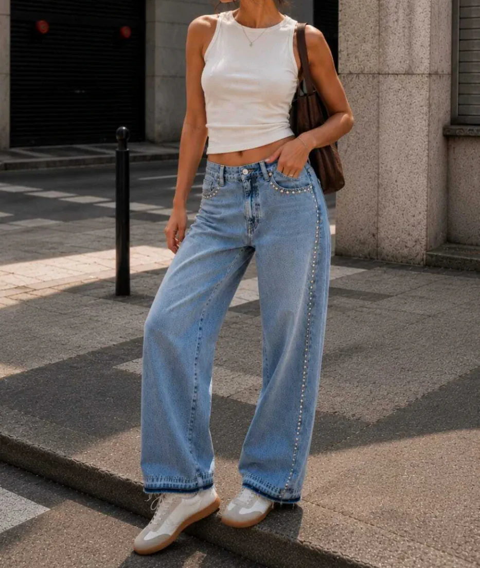 Wide leg baggy · Talle EU 38