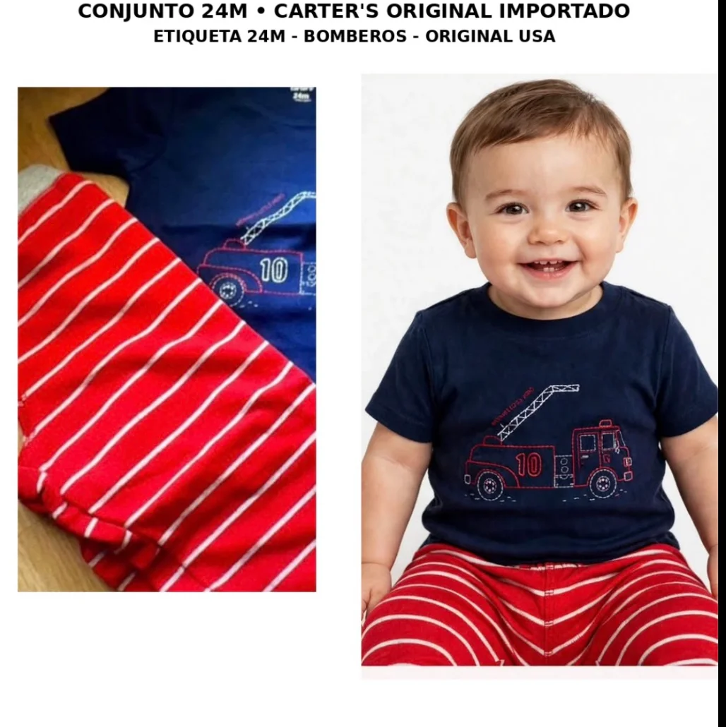 Conjunto Carter's · Talle 18–24 meses / 86 cm