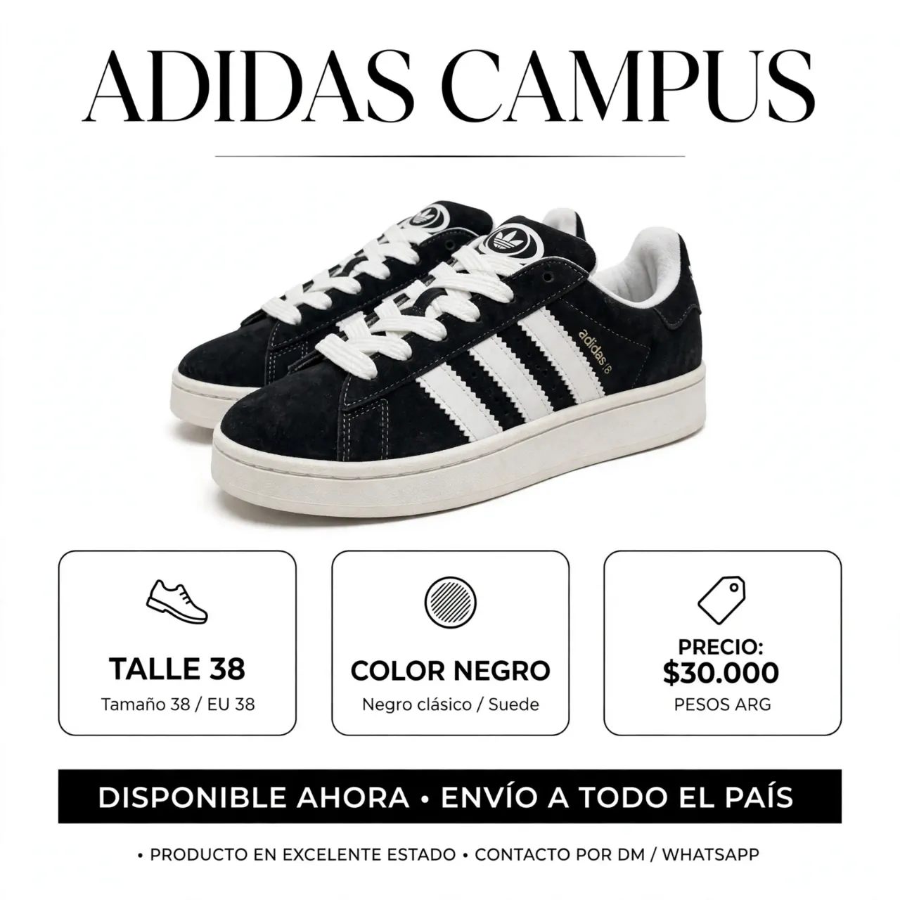 adidas · Talle AR 38