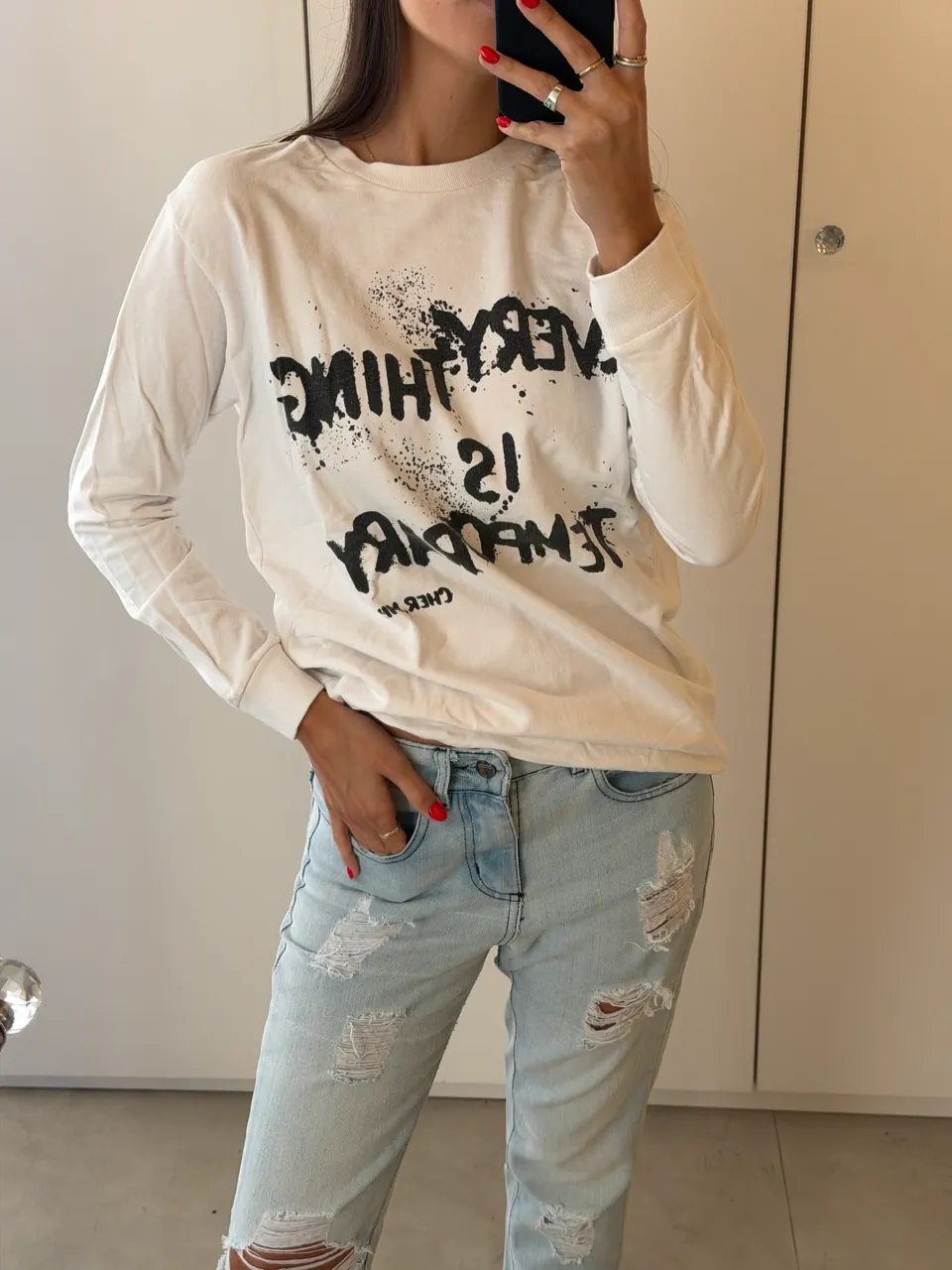 Remera Cher mix · Talle S