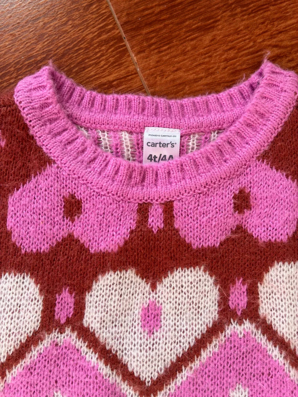 Sweater de cuello redondo Carter's · Talle 4 años / 104 cm