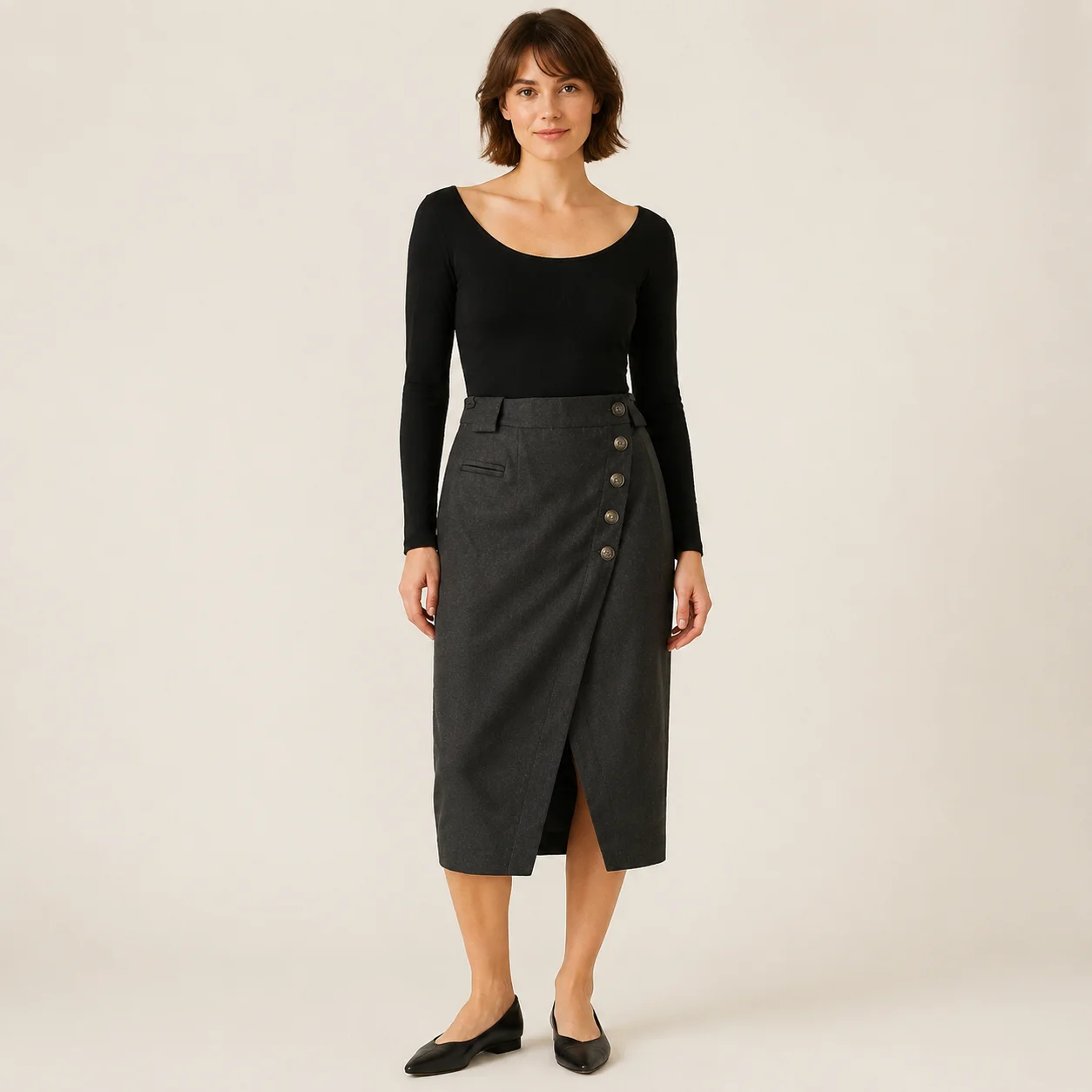 Pollera A la page · Talle S
