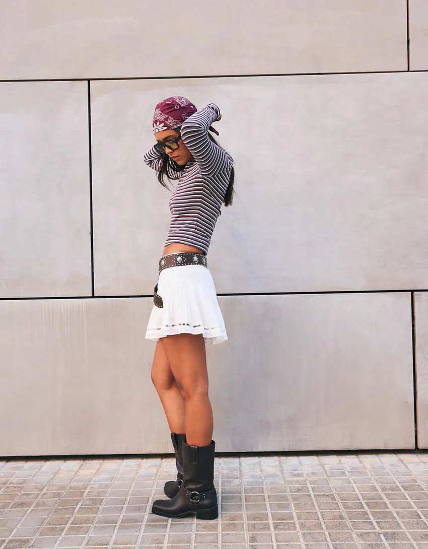 Minifalda Bershka · Talle EU 38