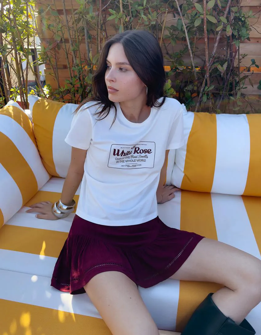 Minifalda Bershka · Talle EU 36