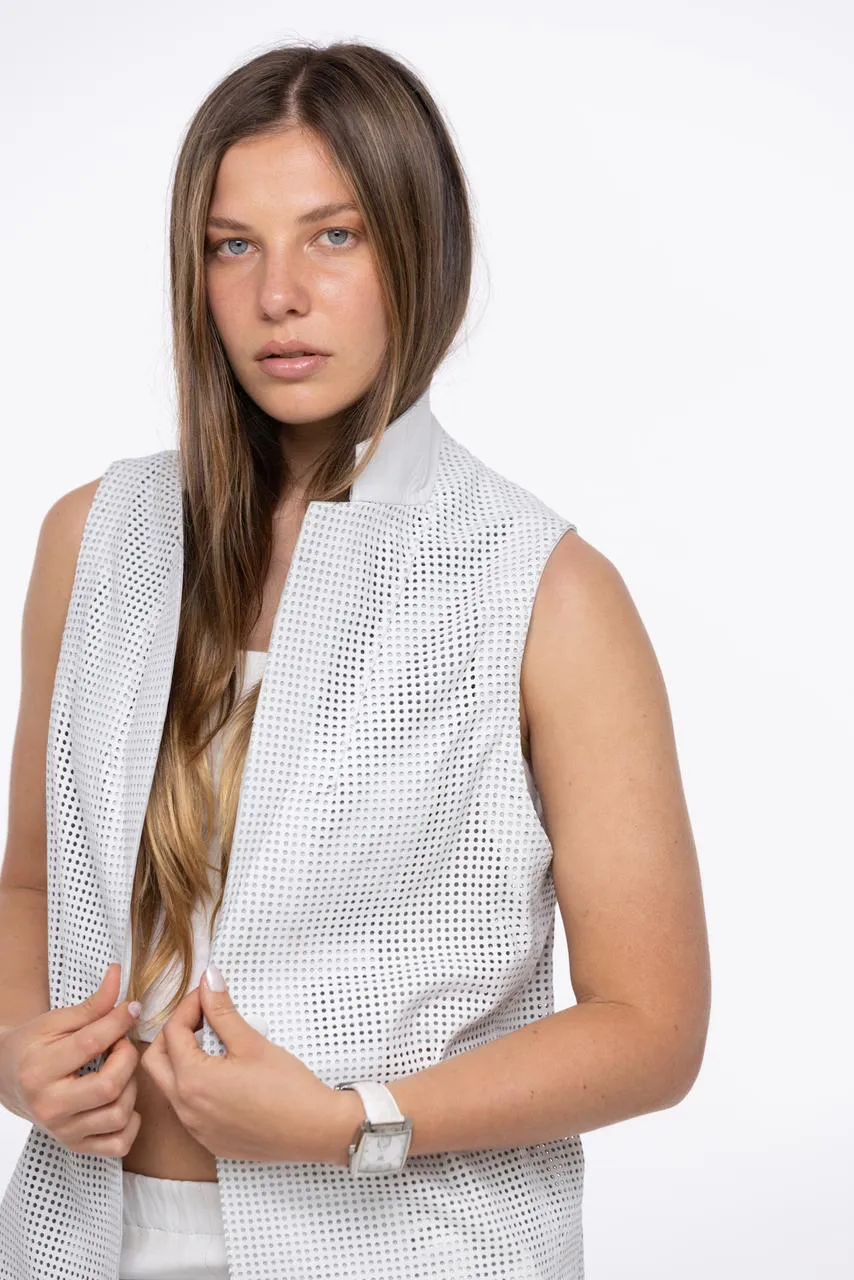Chaleco Cosima leather · Talle M