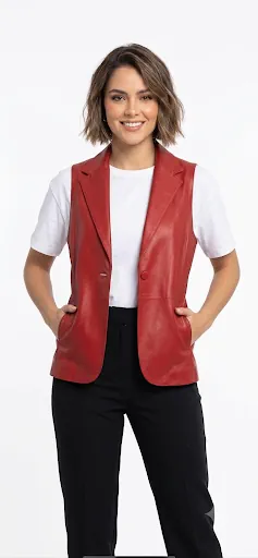 Chaleco Cosima leather · Talle L