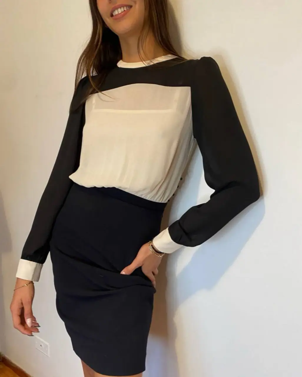 Vestido Zara Woman · Talle S