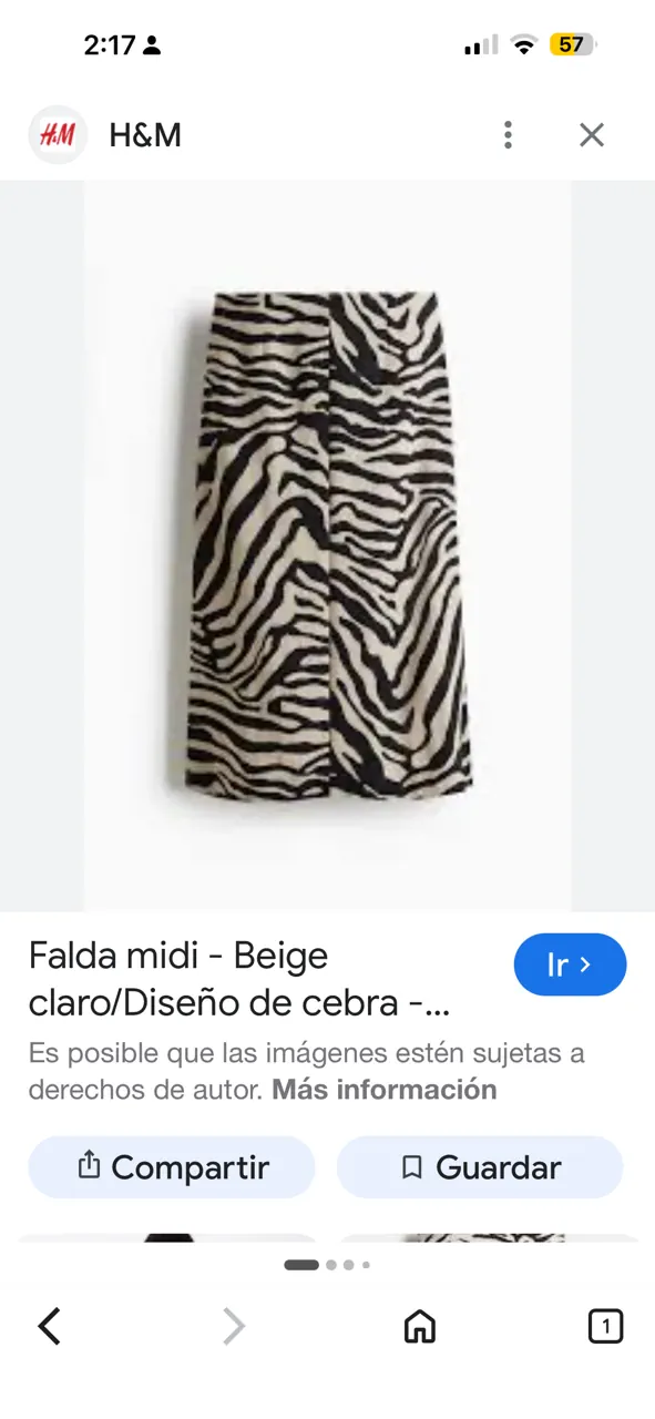 Pollera H&M - imagen 2
