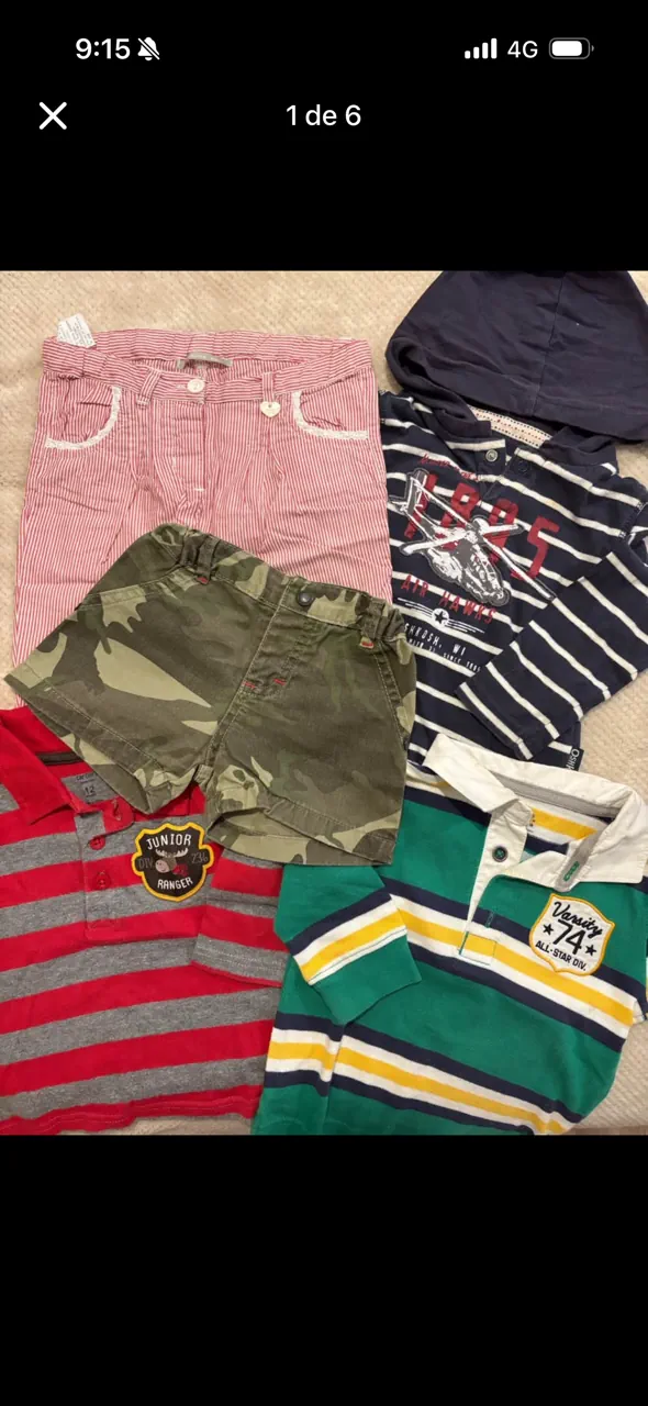 Lote de ropa Oshkosh · Talle 9-12 meses