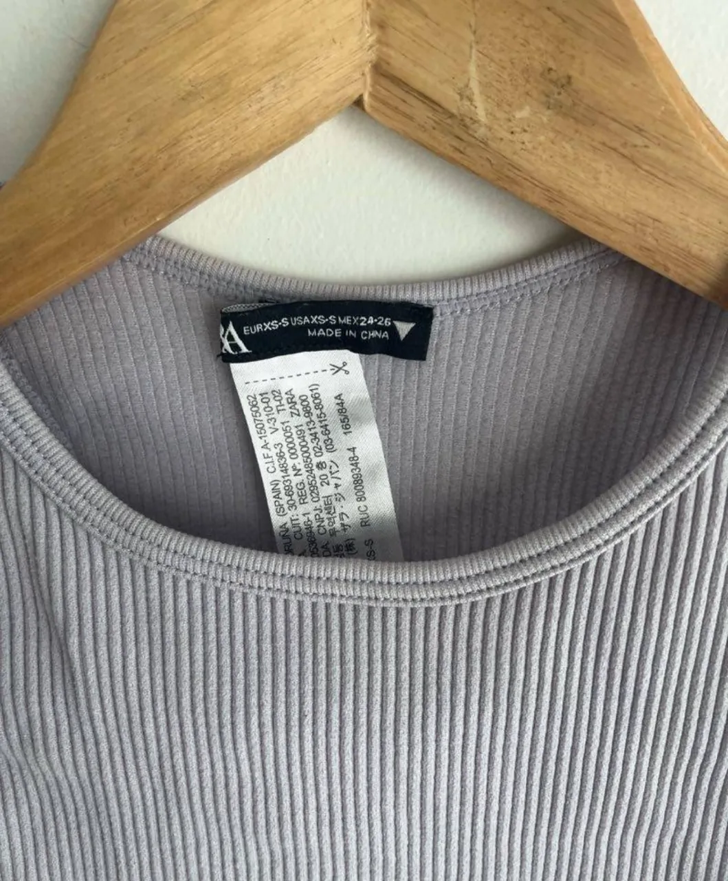 Musculosa Zara · Talle XS
