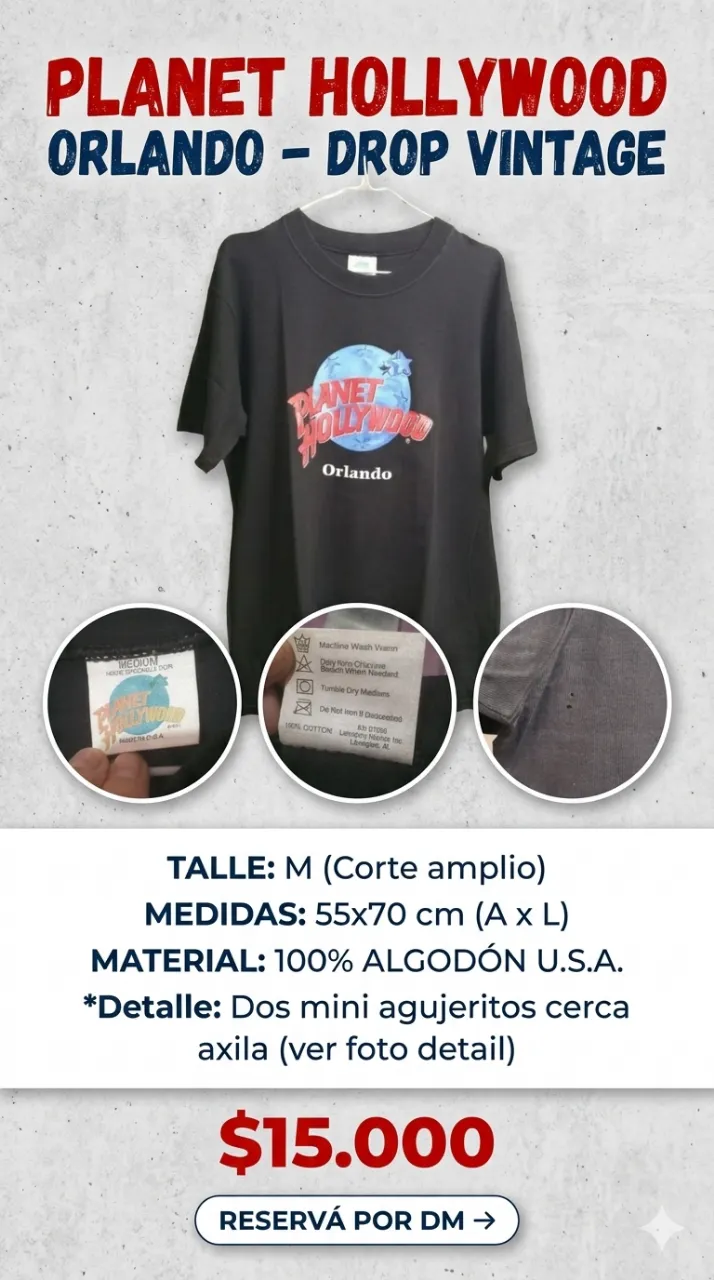 Planet Hollywood · Talle L