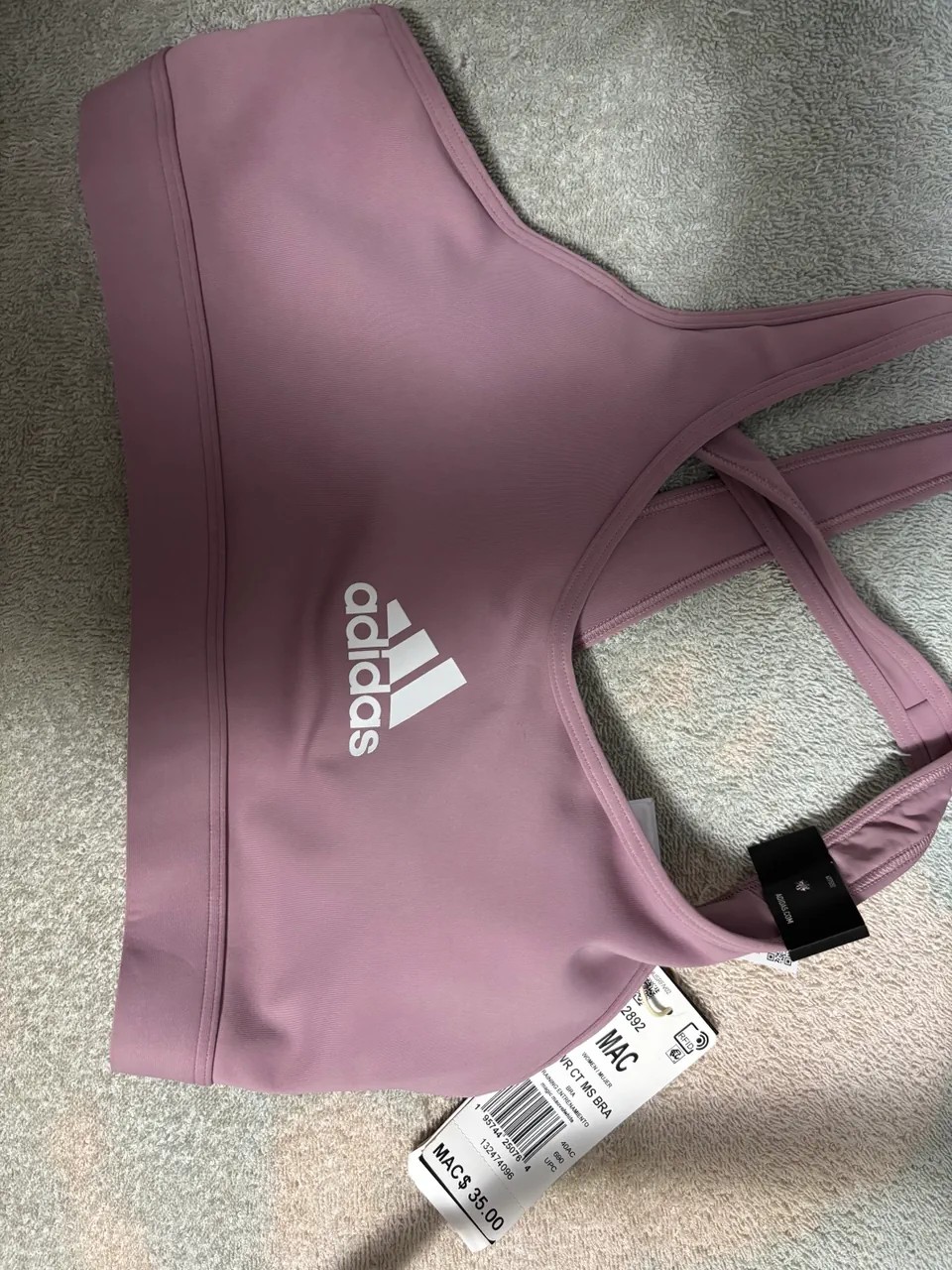 Corpiño deportivo adidas · Talle único