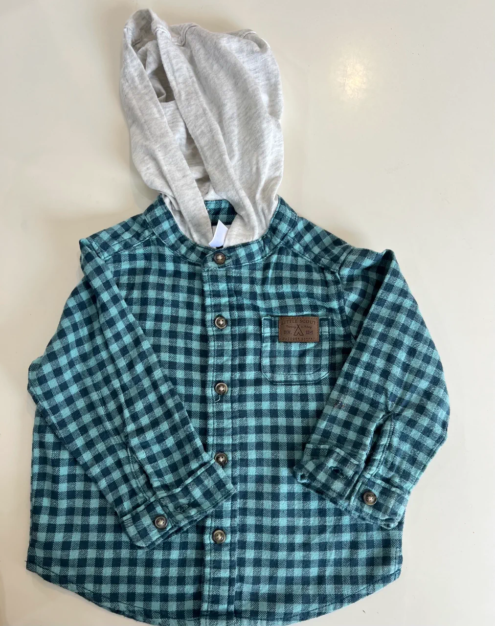 Camisa manga larga Carter's · Talle 12–18 meses / 80 cm