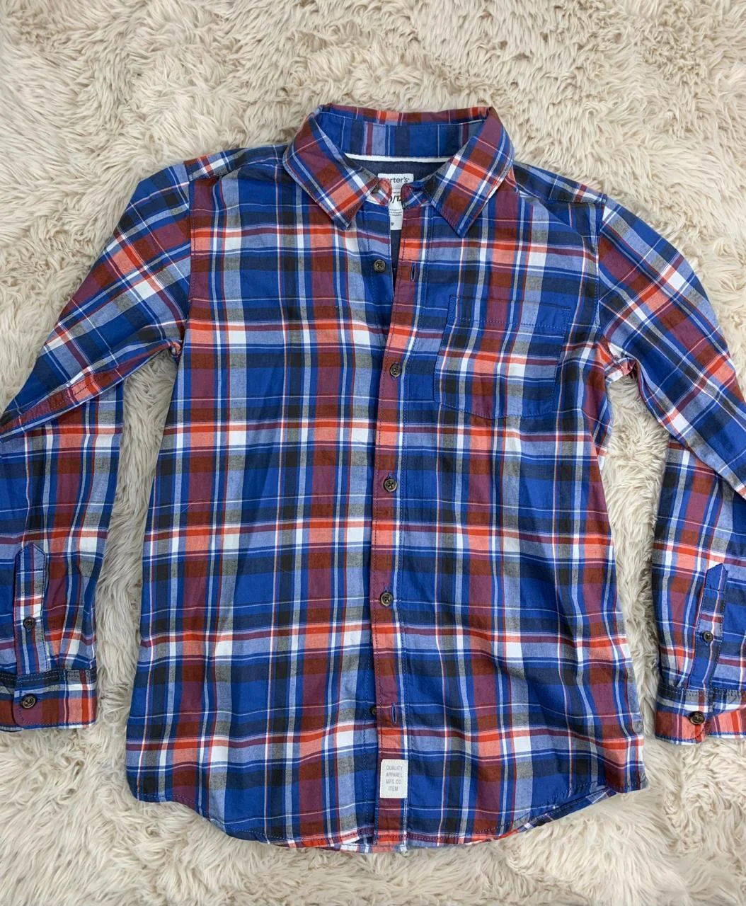 Camisa manga larga Carter's · Talle 10 años / 140 cm