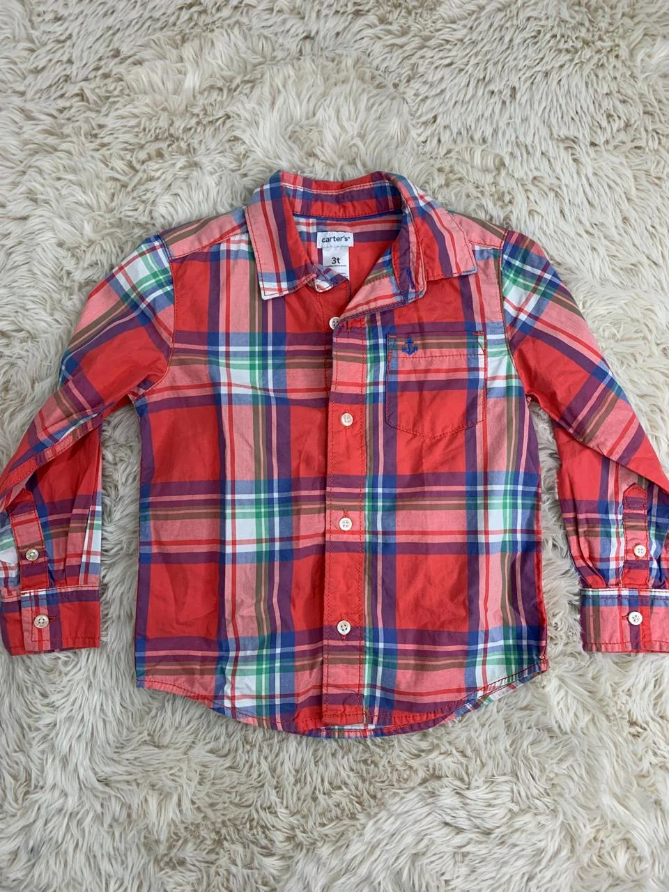 Camisa manga larga Carter's · Talle 3 años / 98 cm