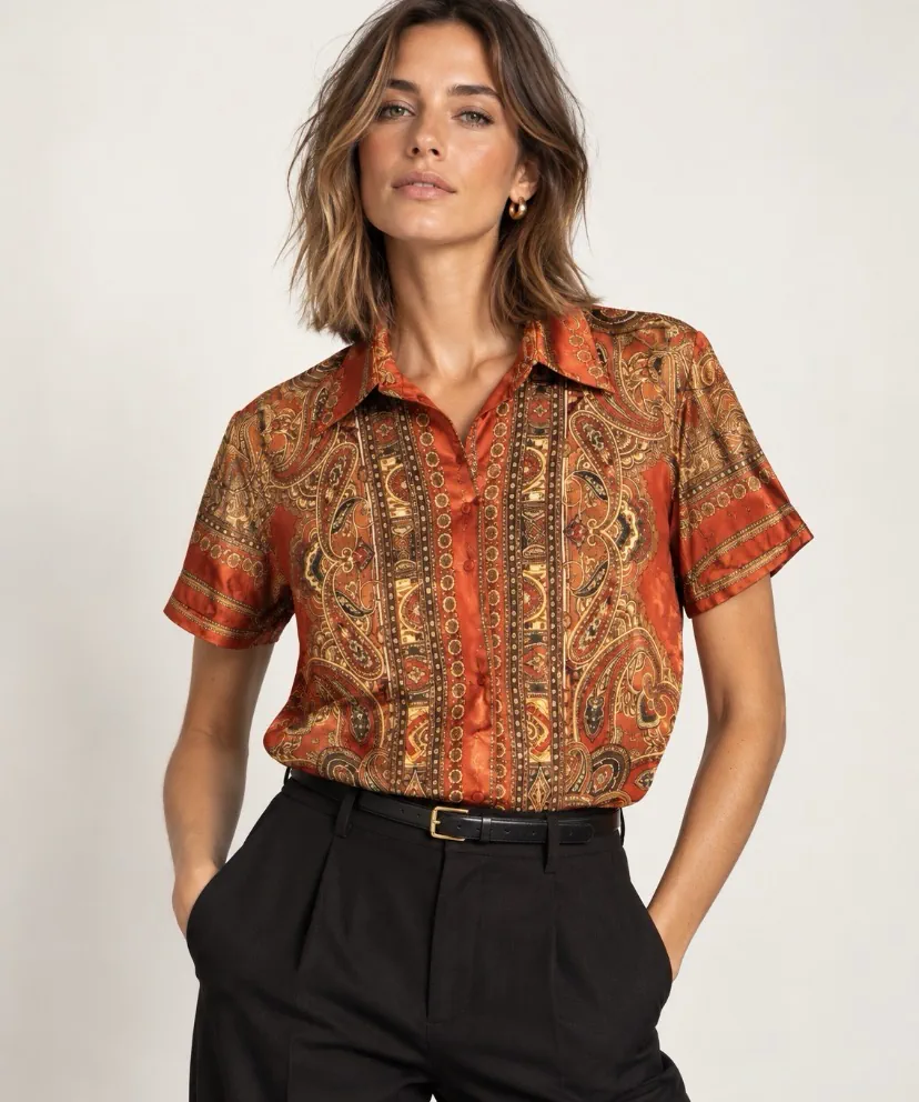 Camisa Vintage italiana · Talle M