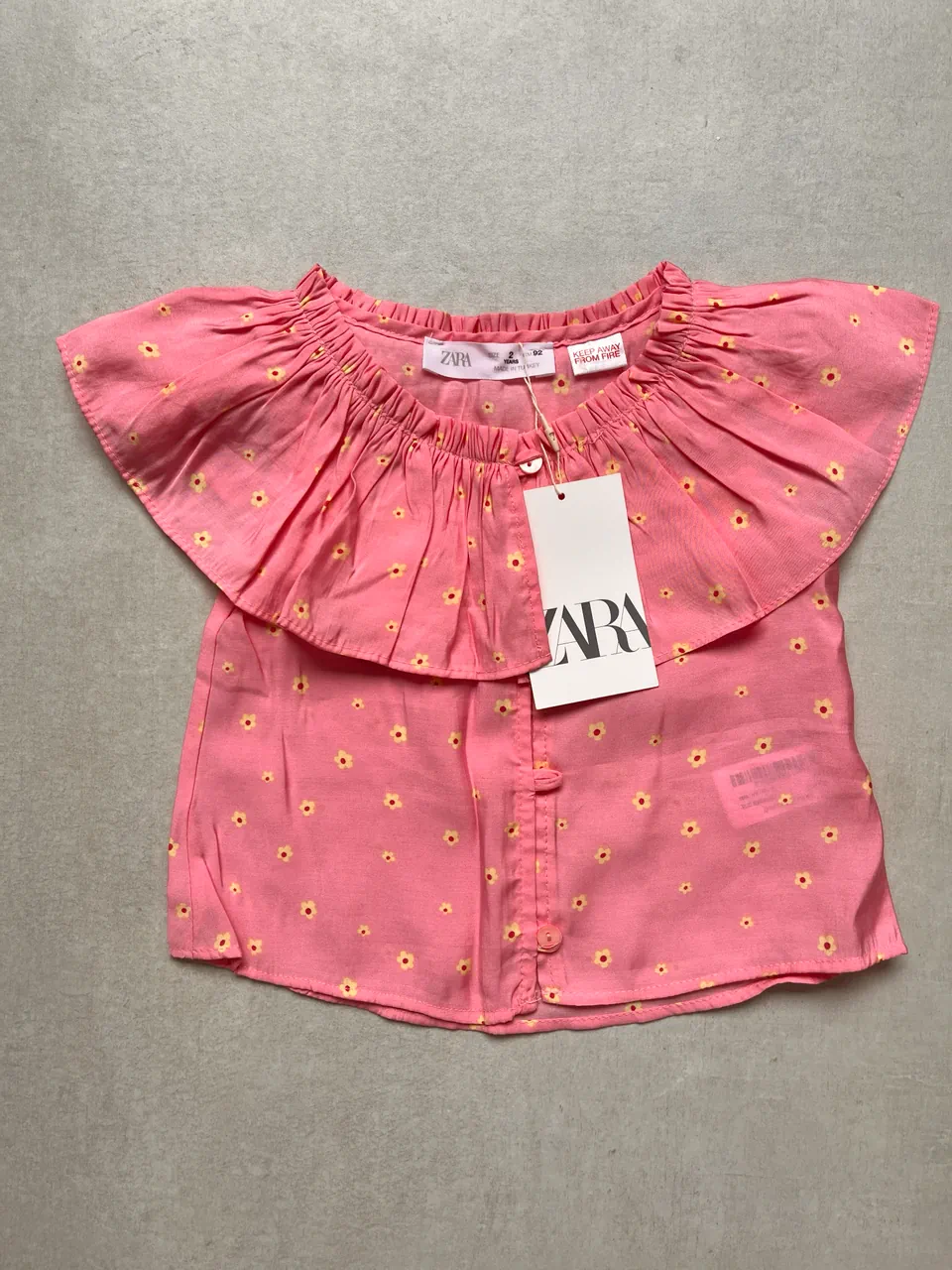 Camisa sin mangas Zara · Talle 24–36 meses / 92 cm