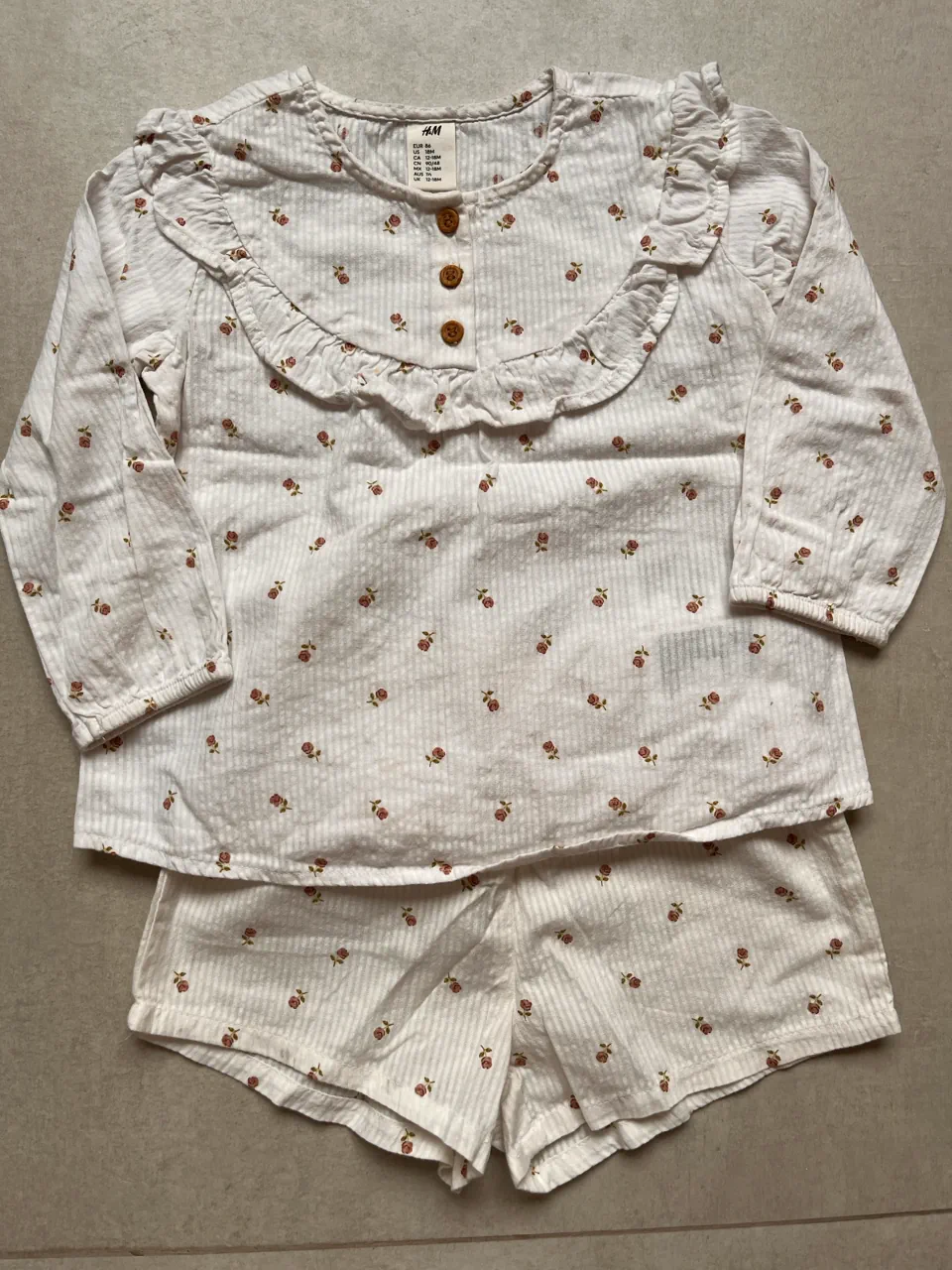 Conjunto H&M · Talle 12–18 meses / 80 cm