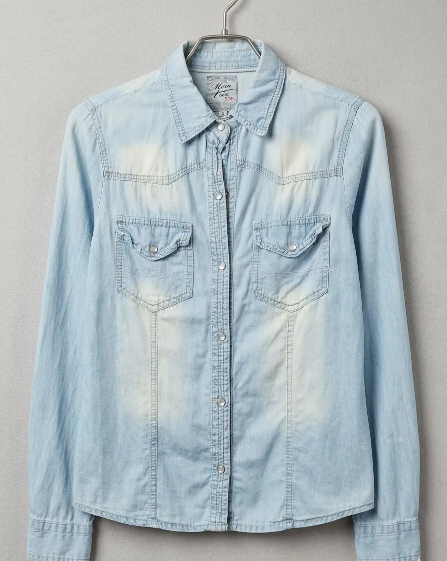 Camisa Campera jeans - imagen 1