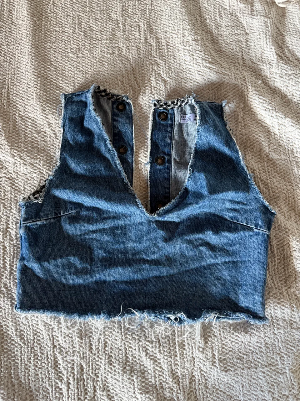 Musculosa Trf denim · Talle S