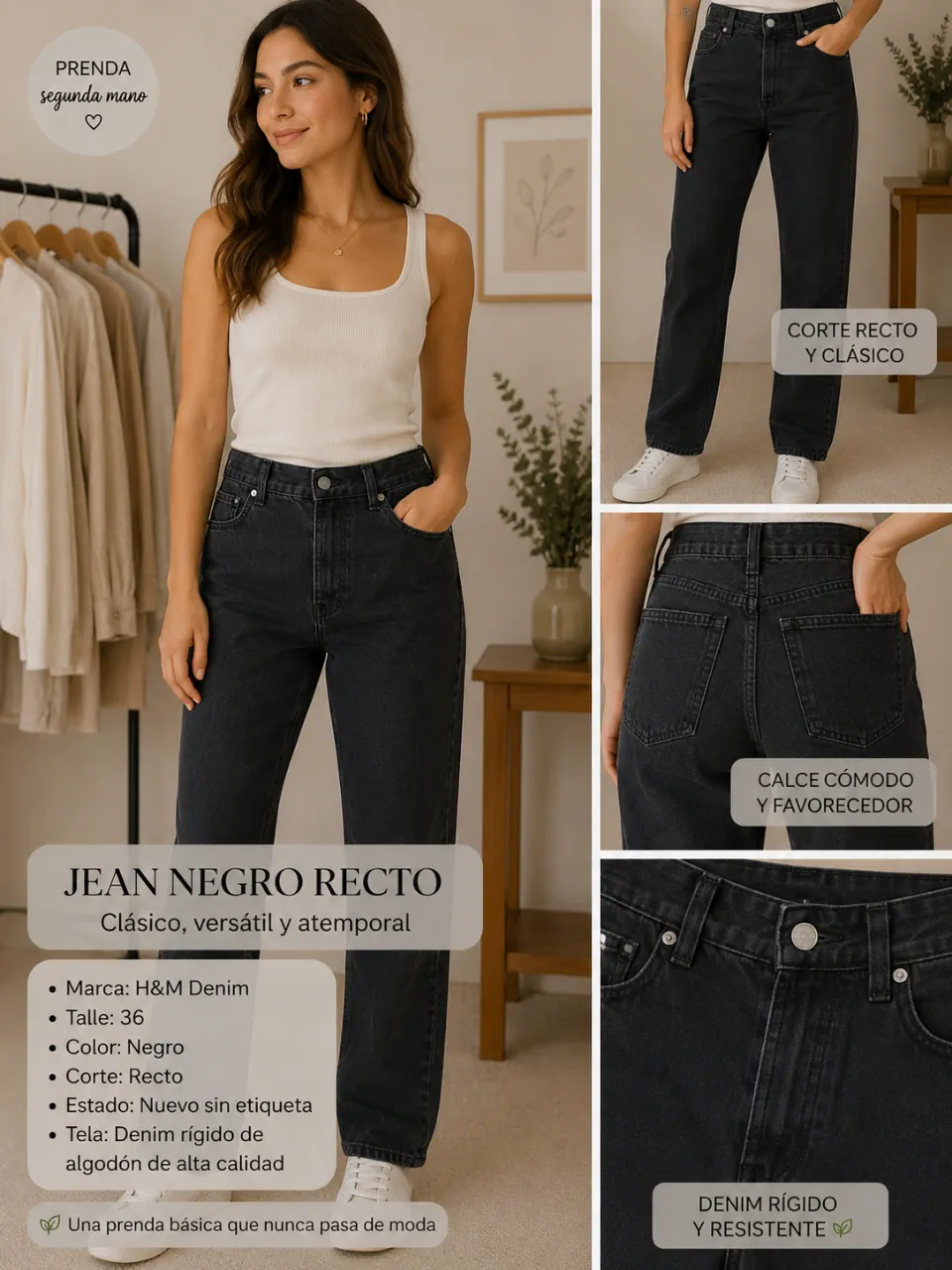 H&M · Talle MEX/ARG 36