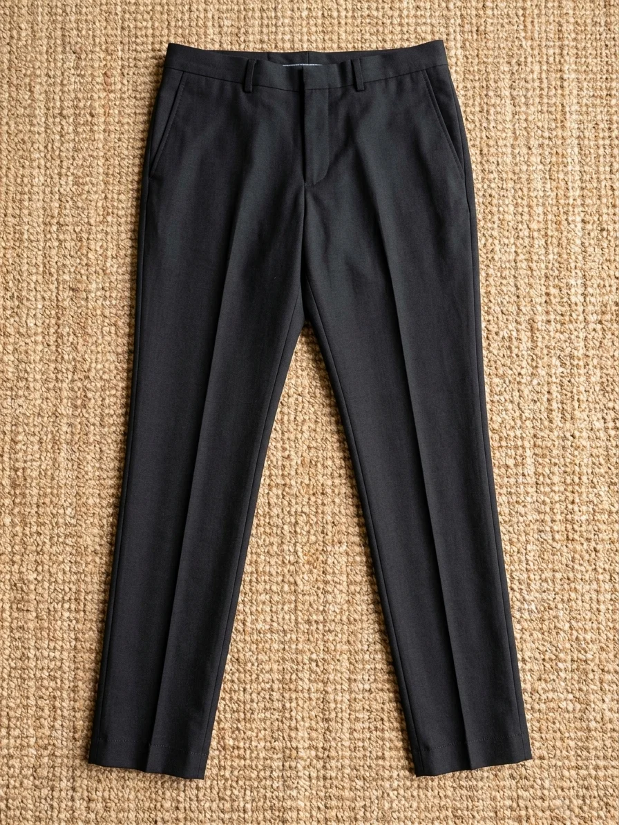 Pantalón Negro con finas rayas blancas - imagen 1