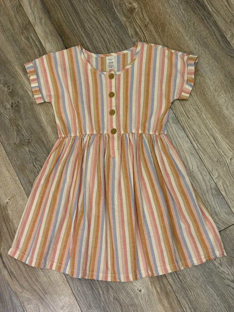 Vestido corto Carter's · Talle 7 años / 122 cm