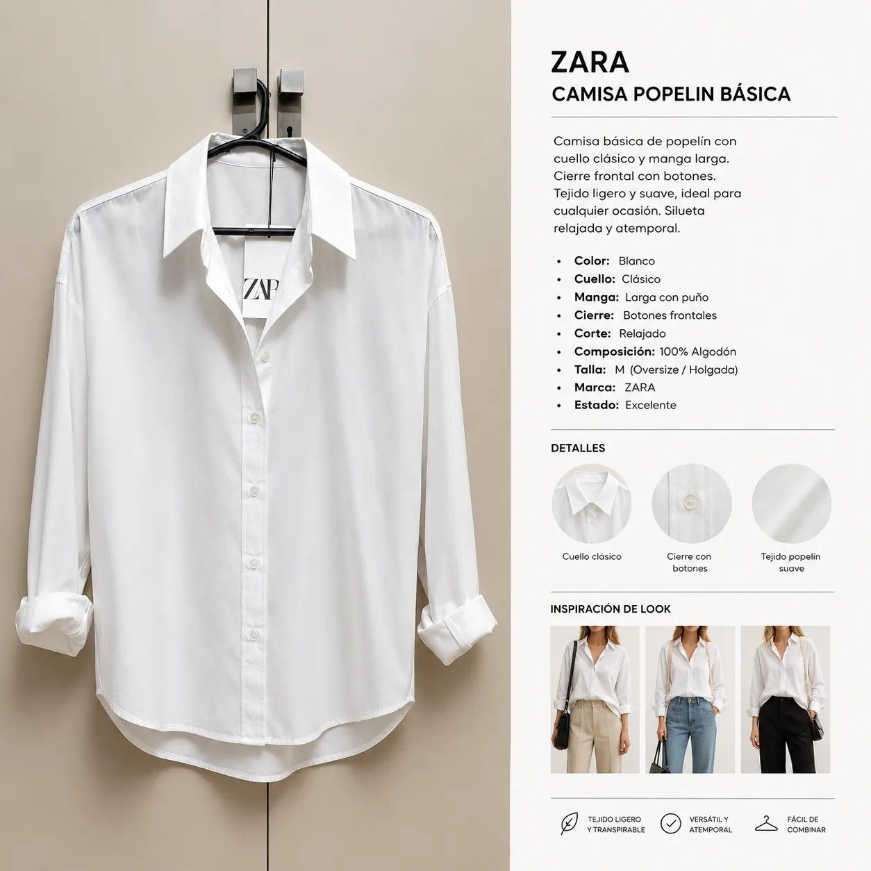 Camisa Zara - imagen 1
