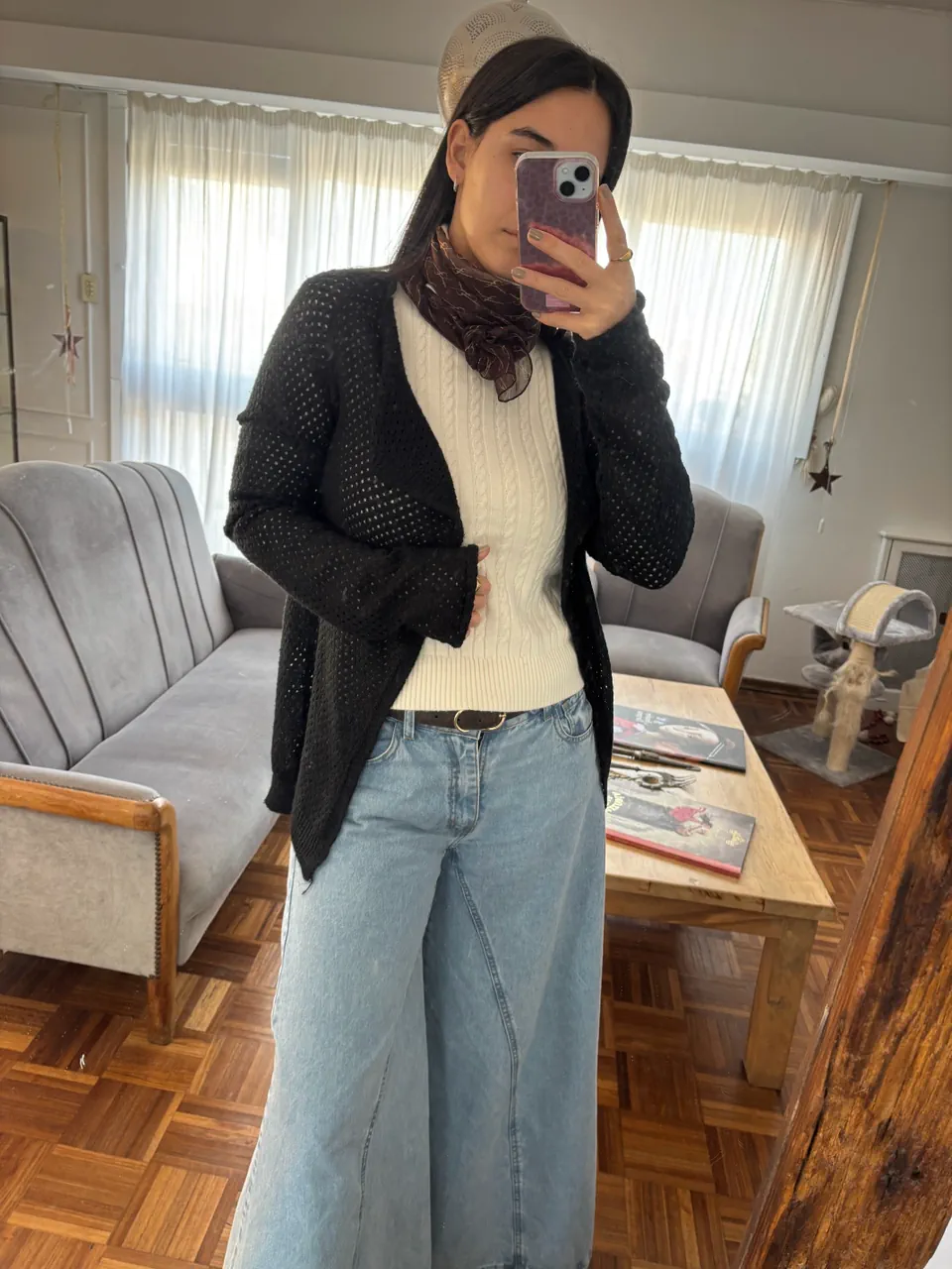 Cardigan melocoton · Talle S